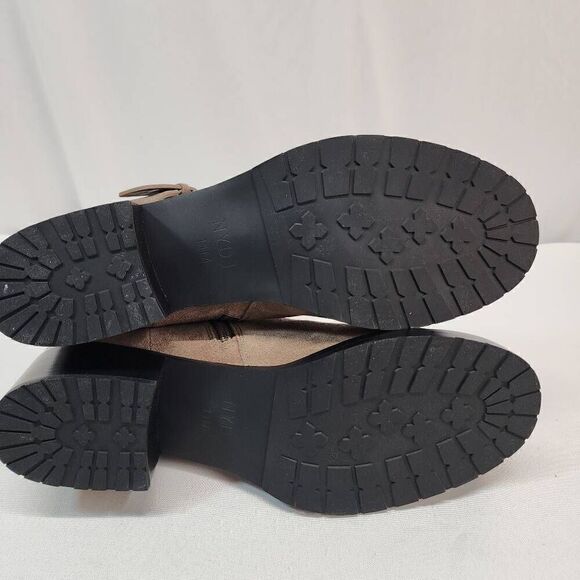 NYDJ Women's Size 11 Parvani Tan Ankle Booties Buckels Suede New - Picture 8 of 11